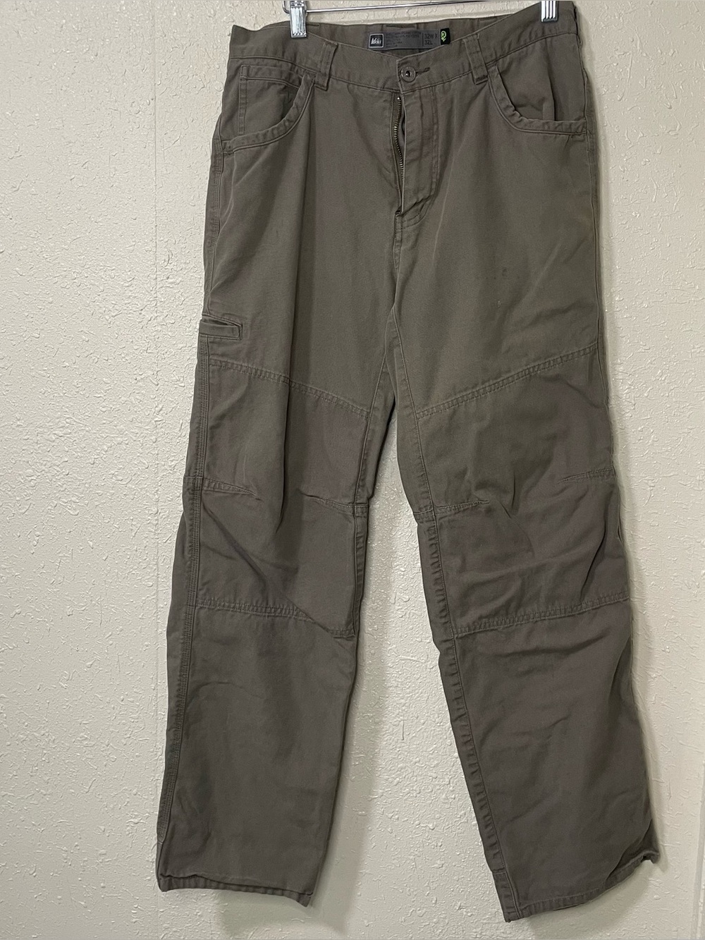 REI Men's Gray Green Cargo Pants β Lightweight Utility